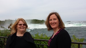 Dr. Roberta Neault and Dr. Helen Massfeller in Niagara Falls last week. 