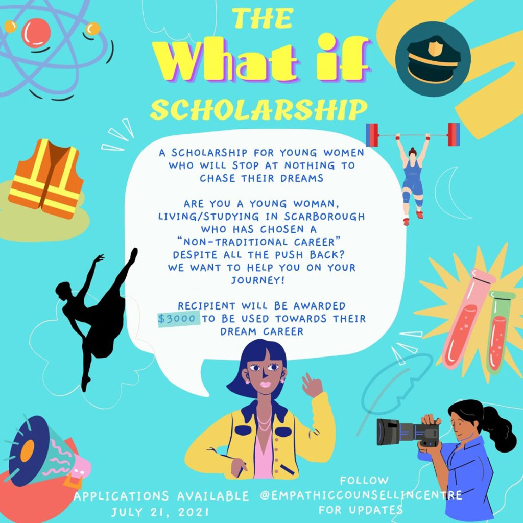 What If Scholarship program flyer