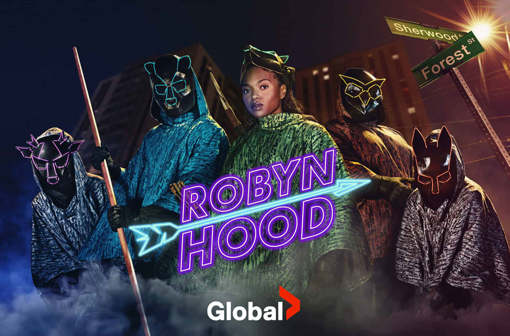 Robyn Hood stars Jessye Romeo as Robyn Loxley, leader of The Hood, a masked, anti-authoritarian hip-hop band. 