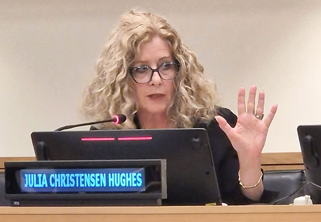 Julia Christensen Hughes at UN