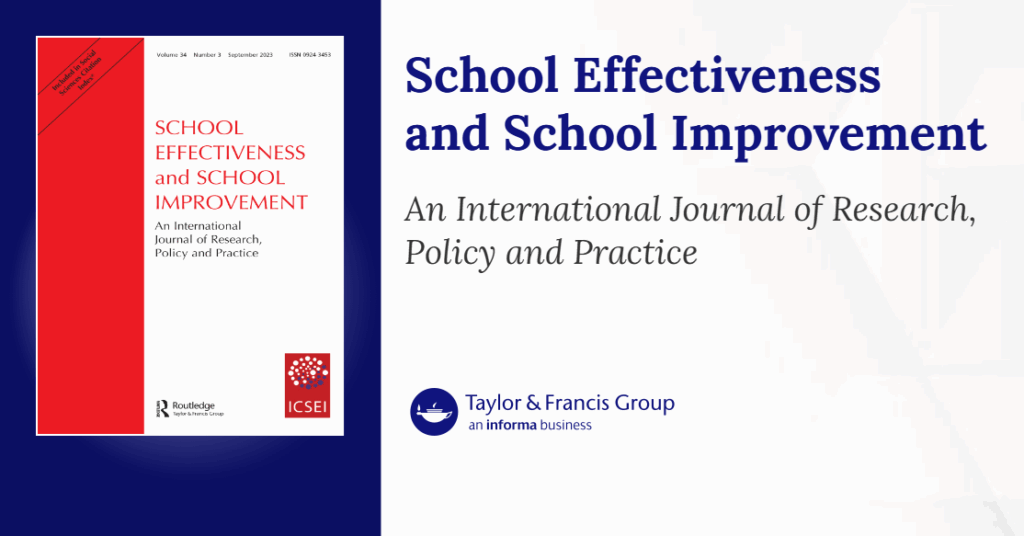 School Effectiveness and School Improvement