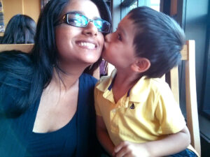 Mom + James