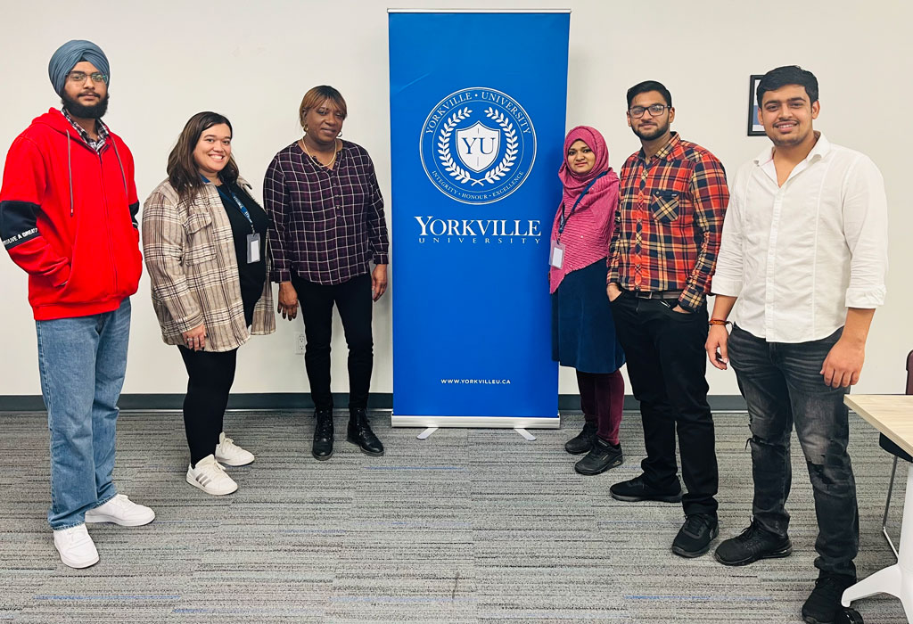 Vipin Pal Singh Ball and some of his YU instructors