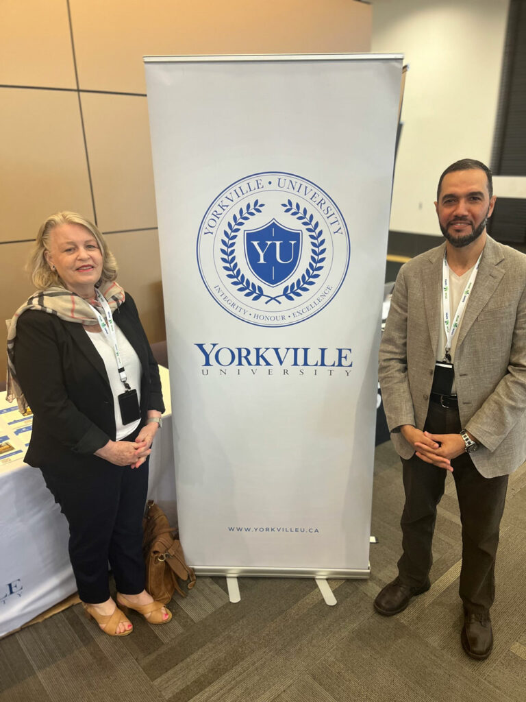 Jill Cummings, Associate Dean, Faculty Development and YU faculty member, Ismail Fayed,