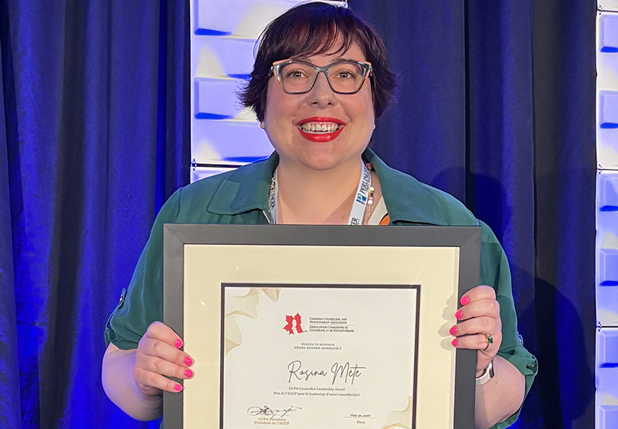 Dr. Rosina Mete - CCPA Counsellor Leadership Award